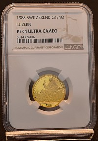 1988年　嘆きのライオン金貨