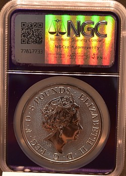 「クイーンズ・ビースト コンプリーター」2オンス銀貨