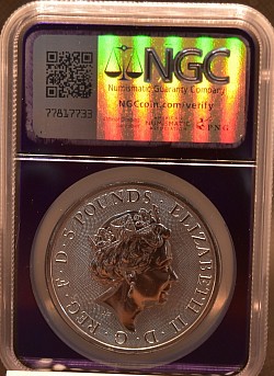 「クイーンズ・ビースト コンプリーター」2オンス銀貨