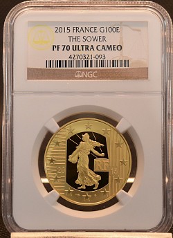 2015 France G100E The SOWER(種を蒔く女）  PF70 ULTRA CAMEO