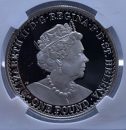 最高鑑定PF70 2022年 セントヘレナ ゴシック・クラウン 1オンス プルーフ銀貨 NGC PF70 ULTRA CAMEO